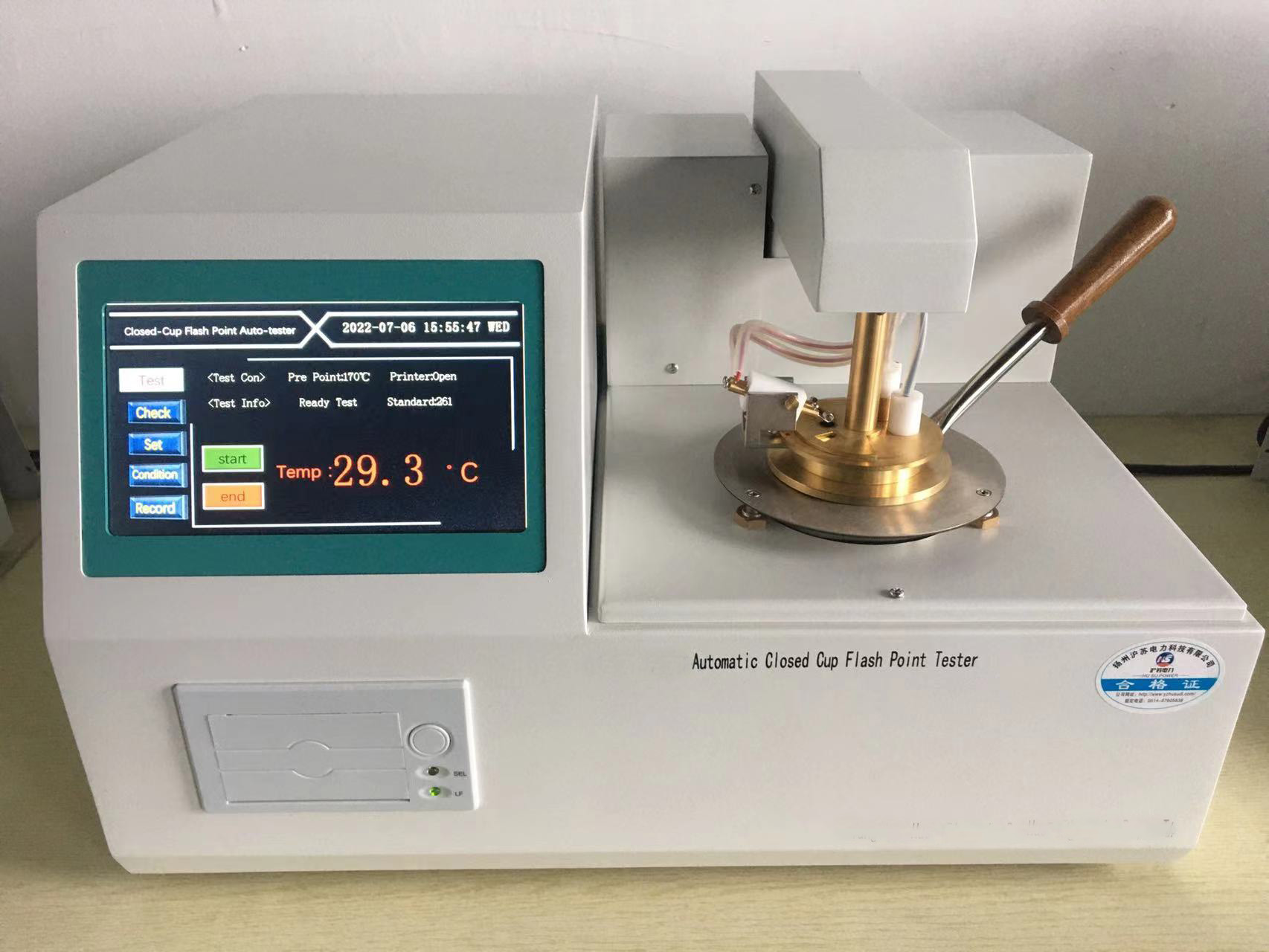 Closed Cup Flash Point Tester